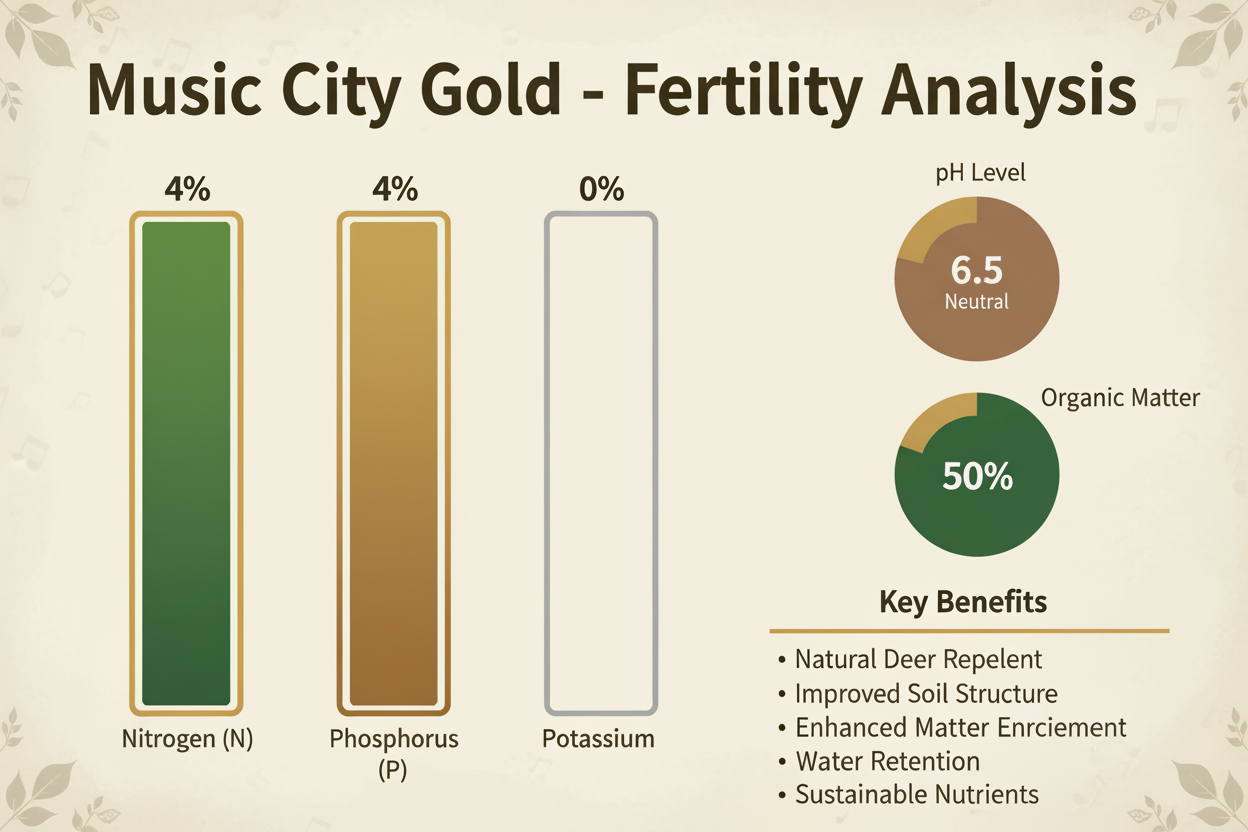 Music City Gold Fertilizer – Premium Organic Plant Food (5 lb Jar)