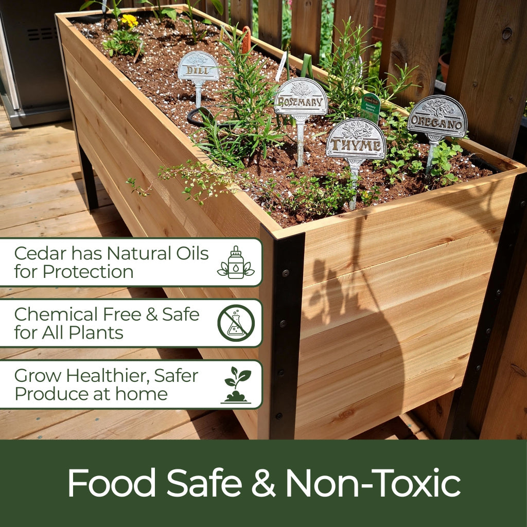 18″ x 72″ Deep Root Raised Garden Bed - 30″ TALL / Select Grade