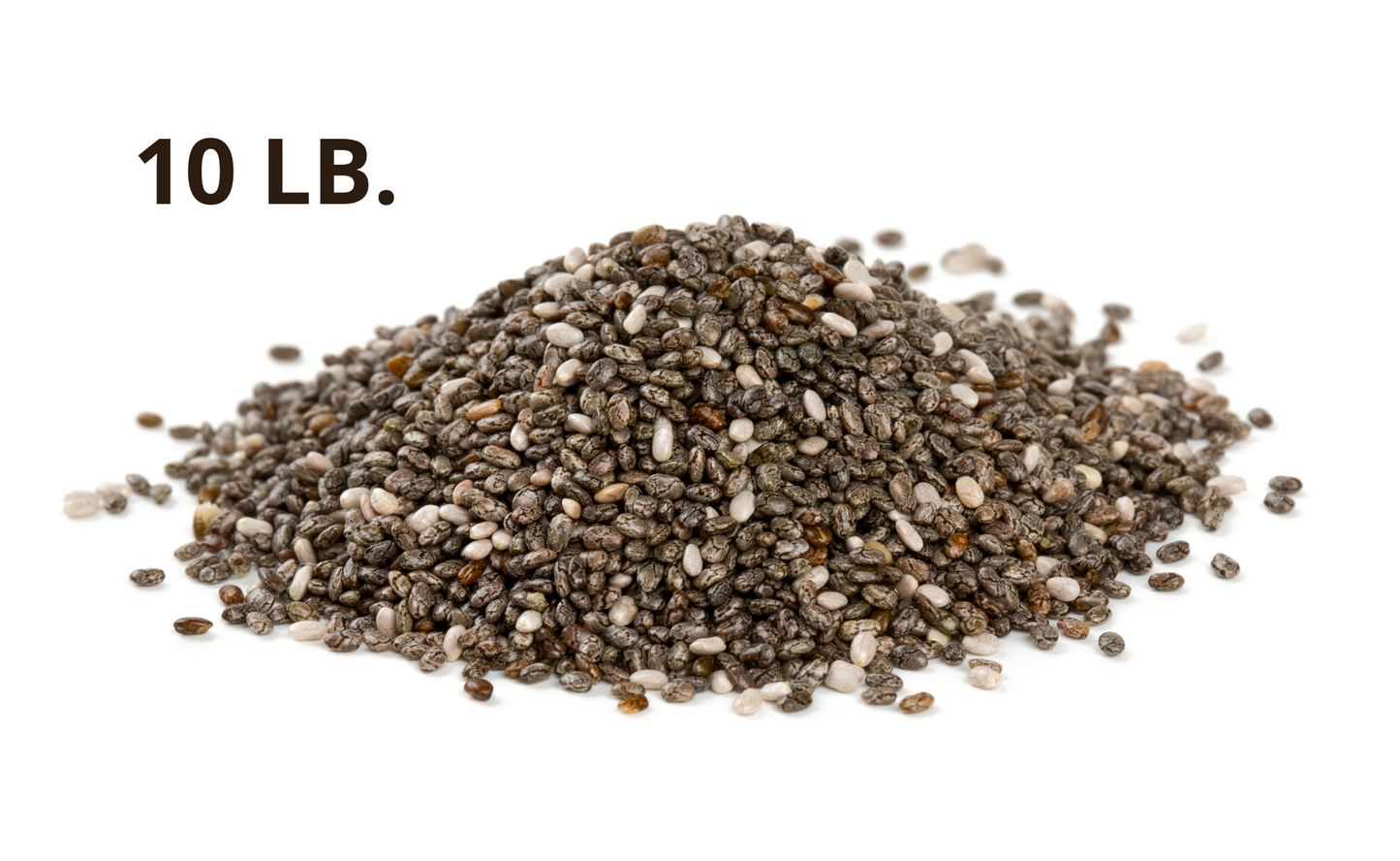 Chia Seeds – Organic, Non-GMO | 10 lb. Bulk