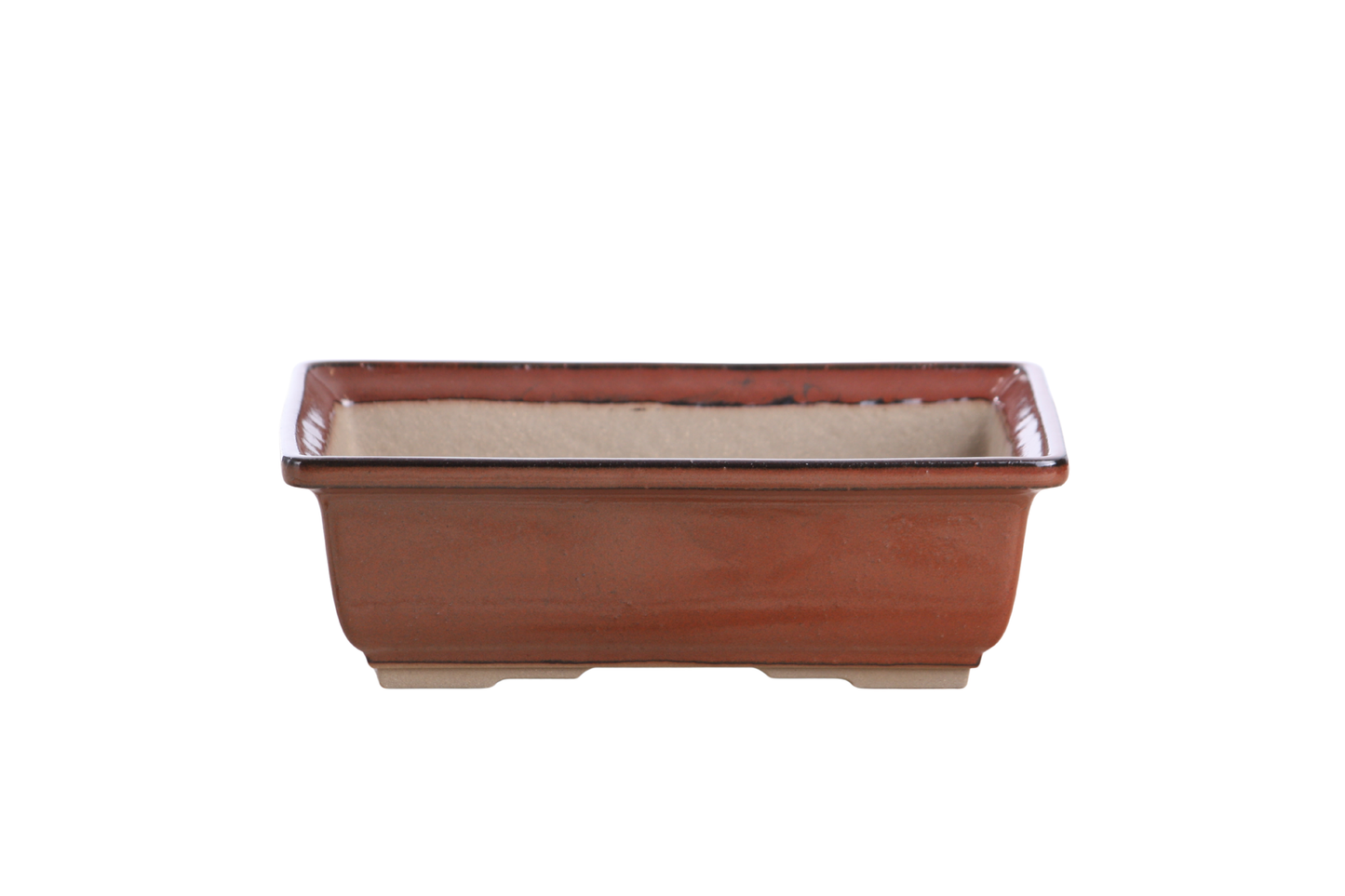 Willow Bonsai Ceramics Rectangle Bonsai Pot – 8 Inch (Sunset)