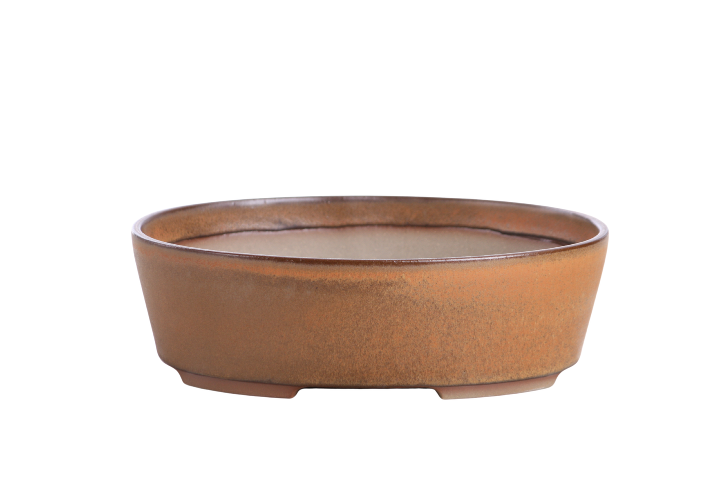 Willow Bonsai Ceramics Oval A Bonsai Pot – 8 Inch (Deep Stone)