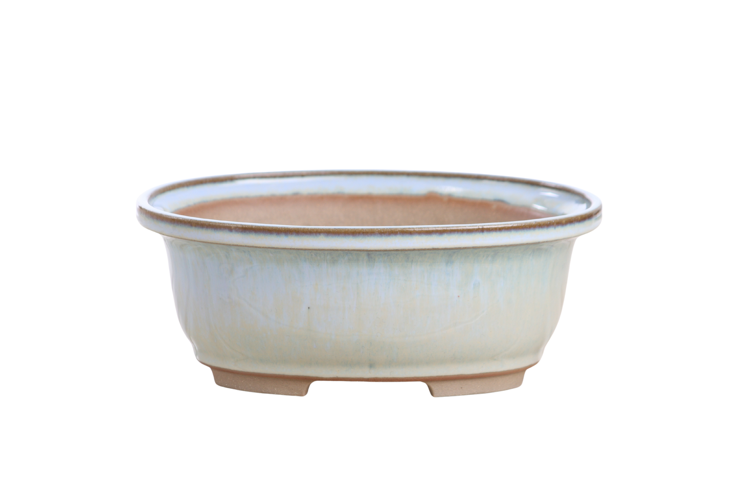 Willow Bonsai Ceramics Fat Bonsai Pot – 7.5 Inch (Glacier)
