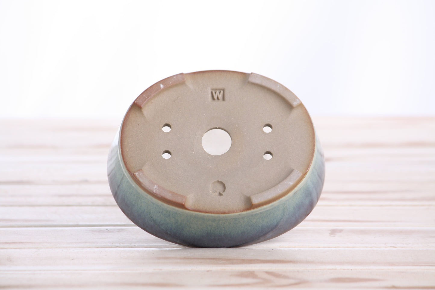 Willow Bonsai Ceramics Oval A Bonsai Pot – 5 Inch (Glacier)