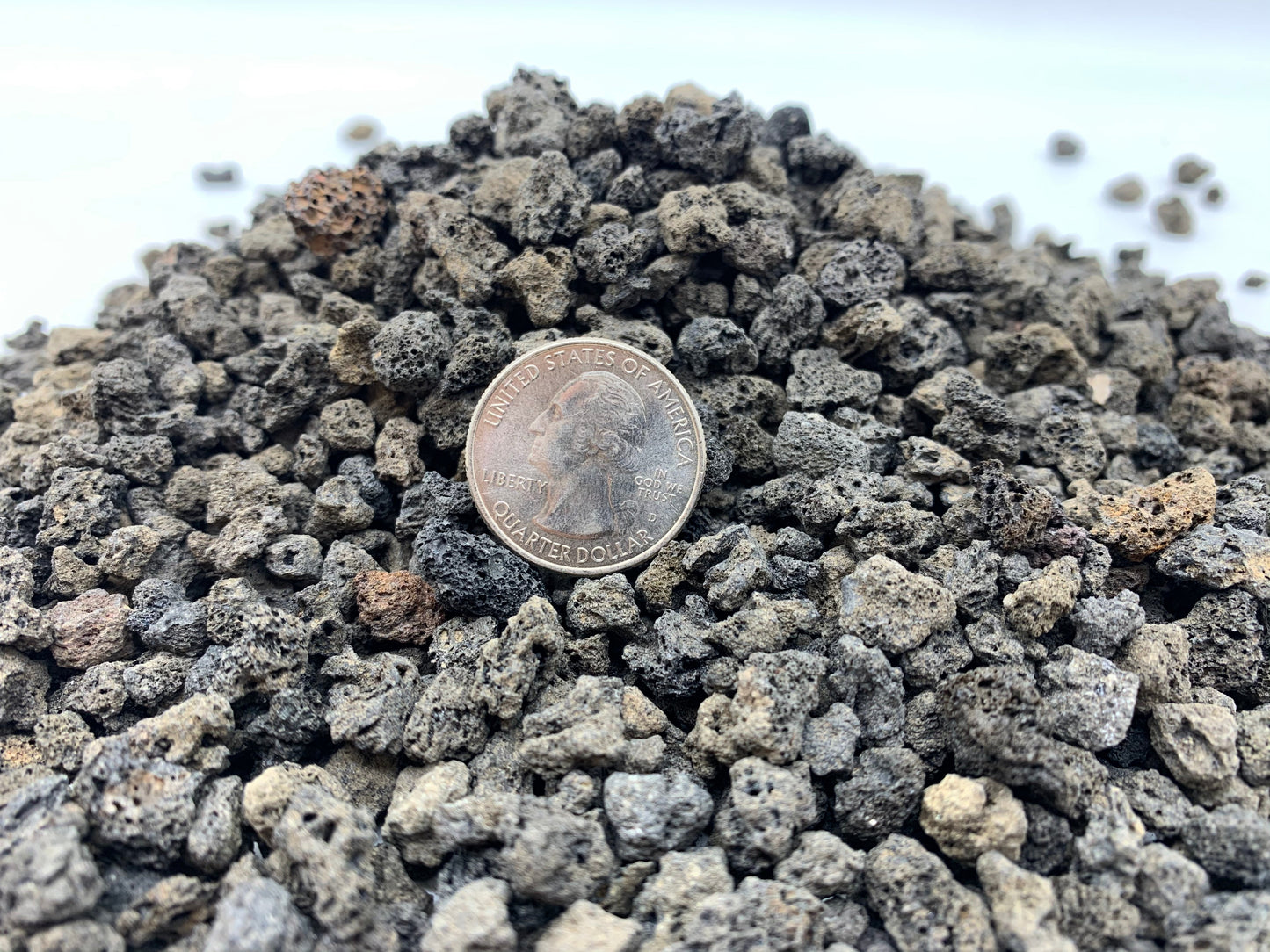 Coarse Black Lava Rock 1/4"-3/8"
