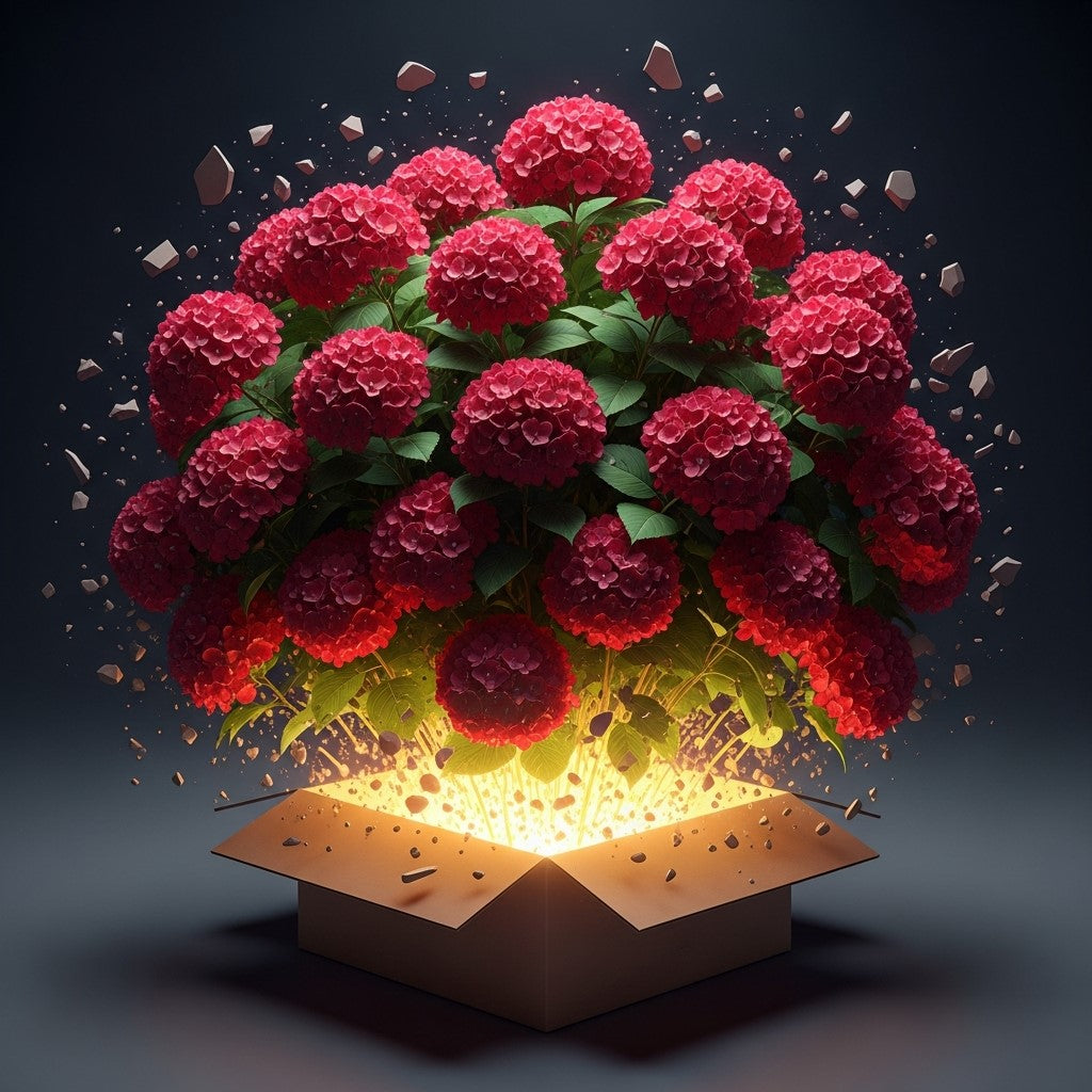 Cherry-Go-Round™ Red Hydrangea - Reblooming Compact Mophead