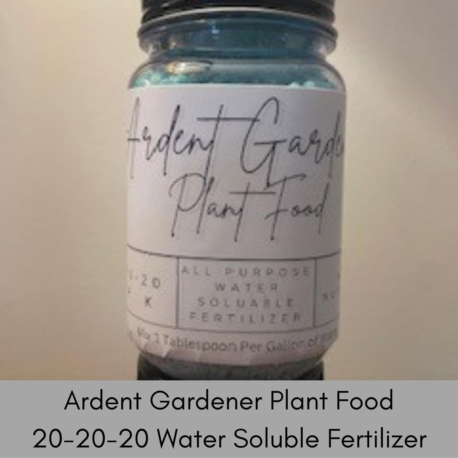 PLANT FOOD 20-20-20 Garden Fertilizer, Water Soluble, Great for all plants, 1 Tablespoon Per Gallon of Water, Garden Supplies, All Purpose