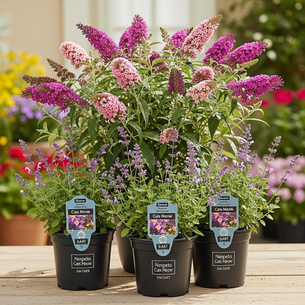 Pollinator Starter Kit | Buddleia Bicolor & Nepeta 'Cat's Meow'